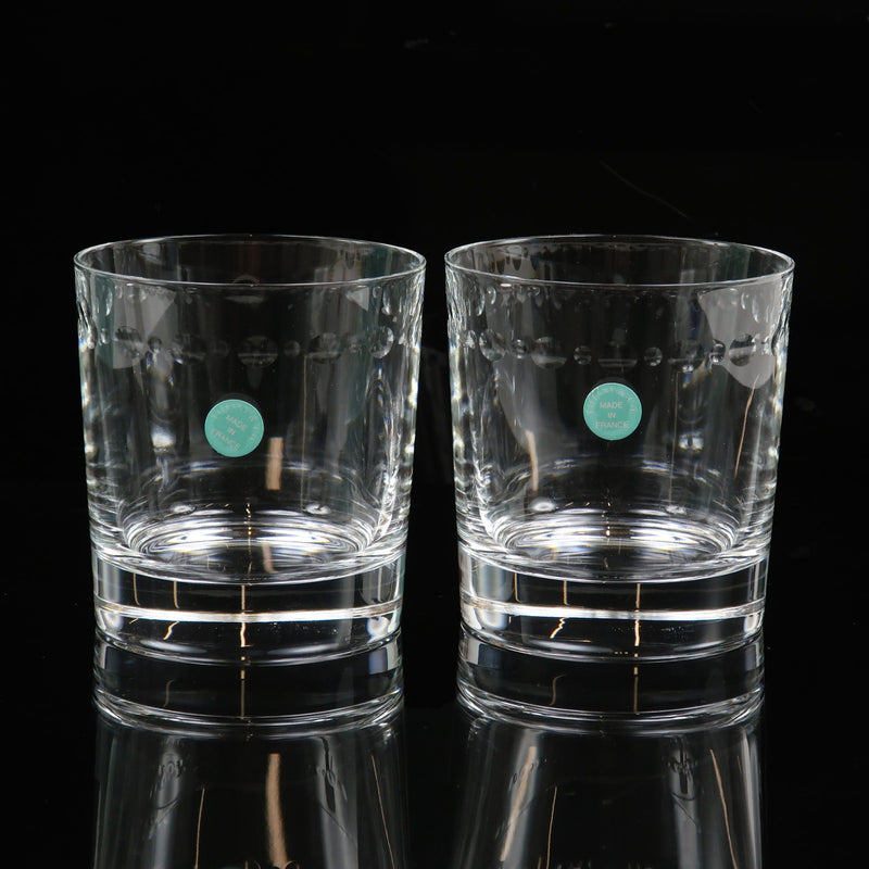 [Tiffany & co.]TIFFANY&Co. Swing Waterware Tumbler X 2 Crystal Swing_A+Rank