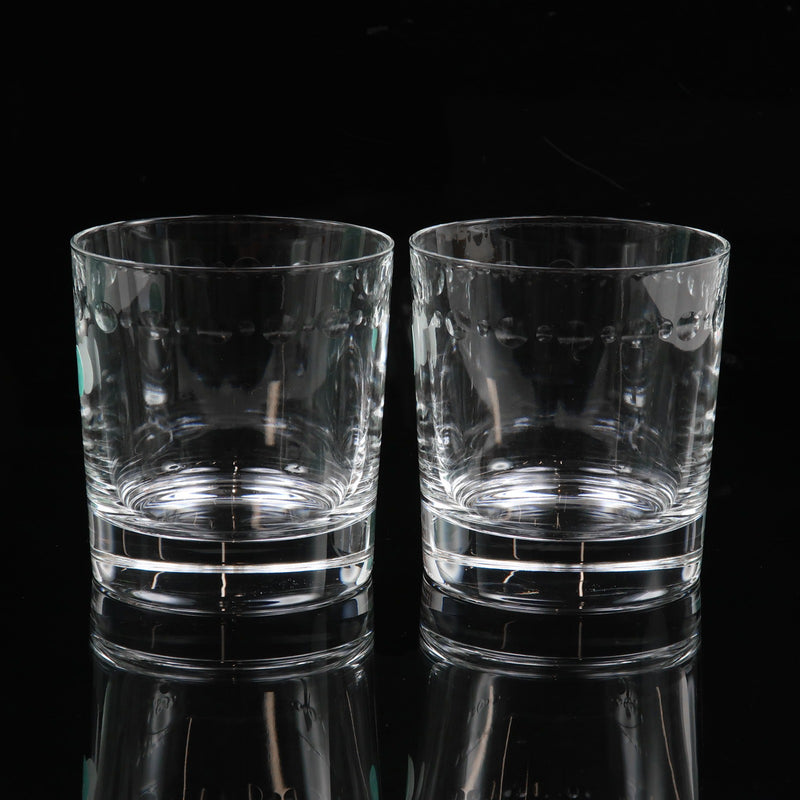 [Tiffany & co.]TIFFANY&Co. Swing tableware tumbler x 2 Crystal Swing_a+Rank