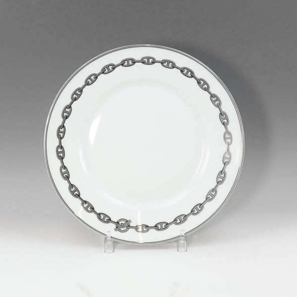 [Hermes] Hermes Shaene Dancle Silver Tallery 27cm Plate Posline Chaine d'Oncre Silver_