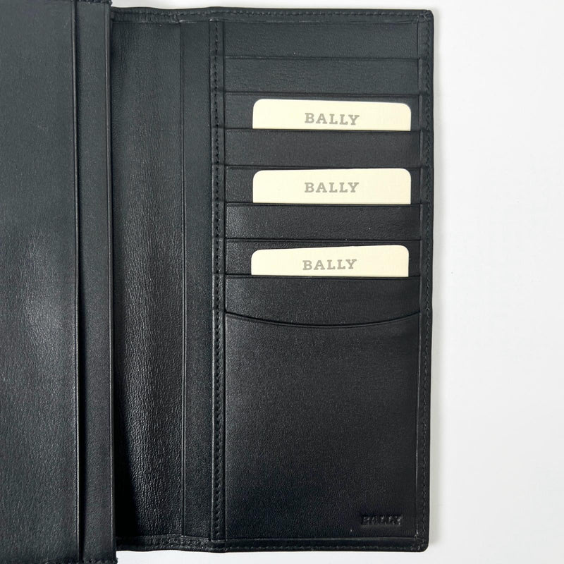 【BALLY】バリー
 Bロゴ 札入れ
 カーフ 黒 オープン B logo メンズAランク