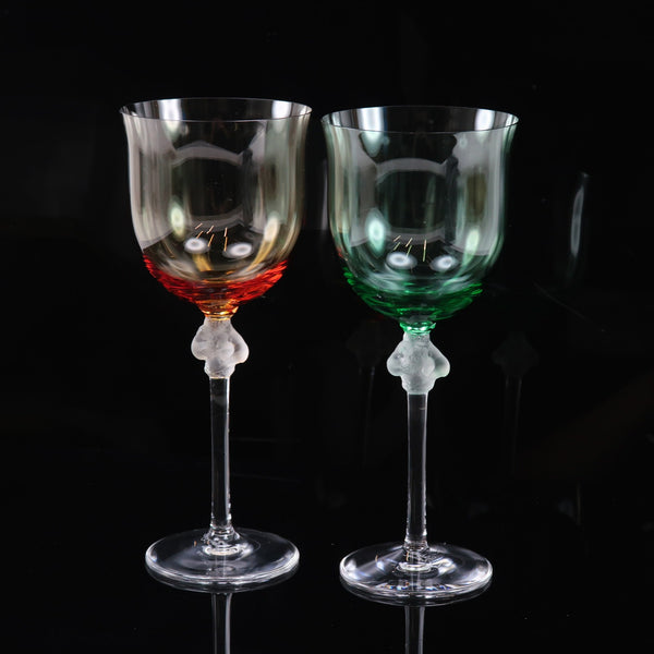 [LALIQUE] Lalic 
 Roxane tableware 
 Wine glass × 2 ROXANNE_A Rank