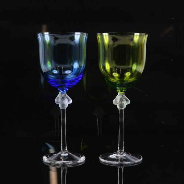 [LALIQUE] Lalic 
 Roxane glass 
 Wine glass × 2 ROXANNE_A Rank