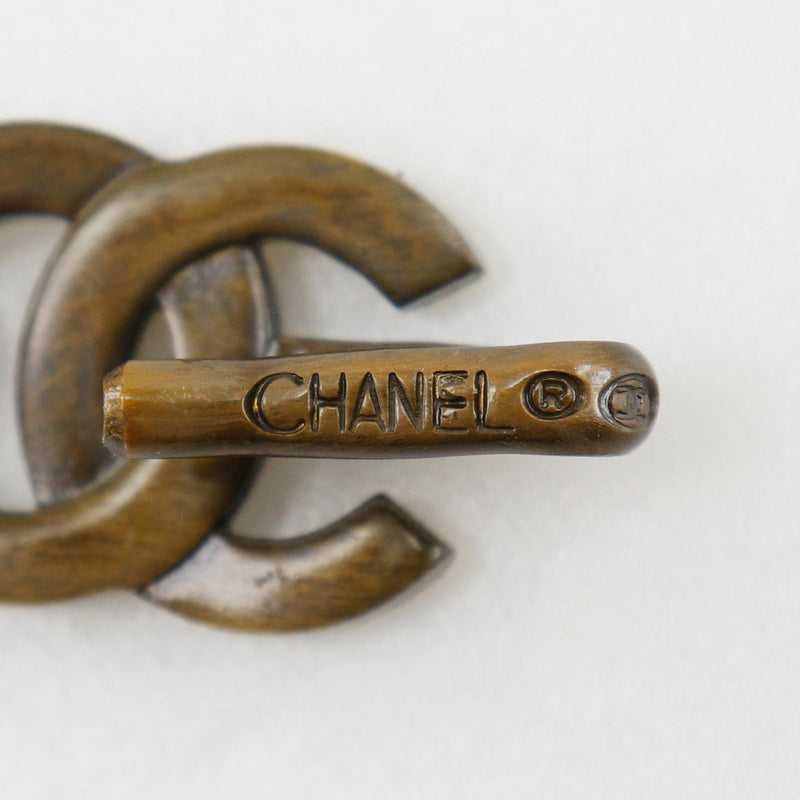 [Chanel] Chanel 
 Cinturón de la cadena 
 Procesamiento vintage COCO Mark A07928Y02269 Cubra de oro x ante Marron Té 97a Cinturón de cadena grabada Damas