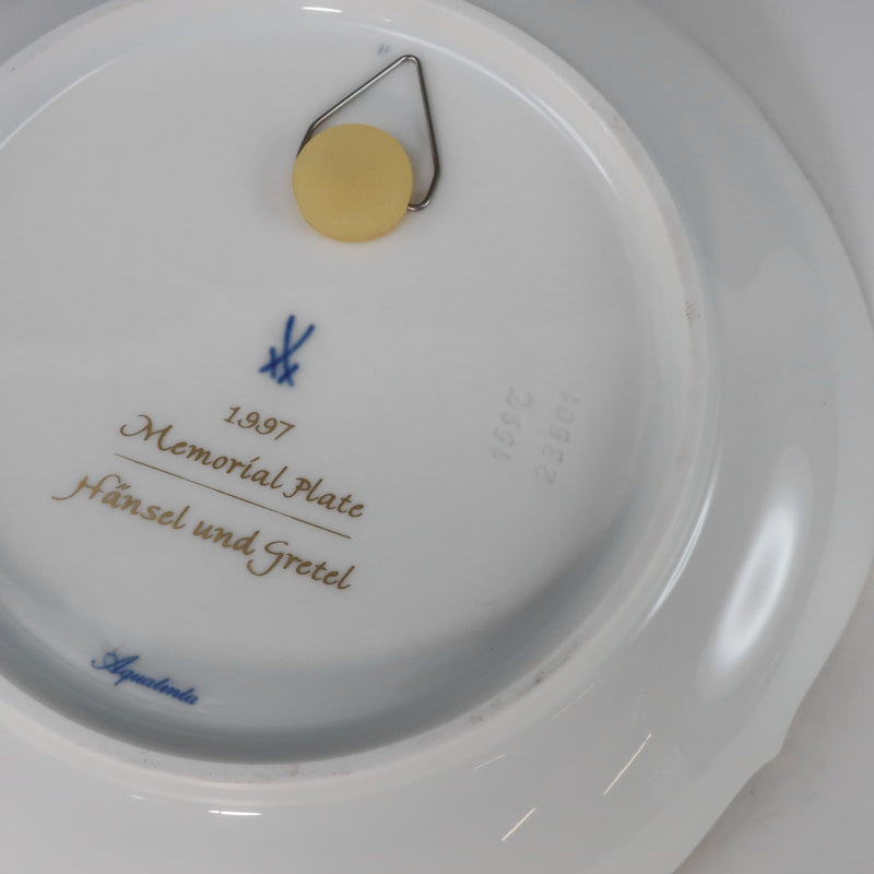 [Meissen] Meissen Henzel 및 Gretel Object 1997 Memorial Plate Year Plate Hansel과 Gretel_A+Rank