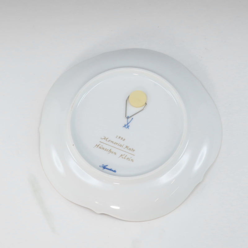 [Meissen] Meissen 
 Small hand object 
 1998 Memorial Plate Year Plate Little Hans _a+Rank