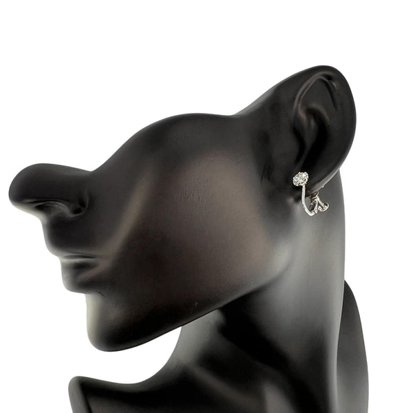 귀걸이 
 K14 화이트 골드 x 다이아몬드 0.512/0.506 조각 약. 2.2g 레이디스 A랭크