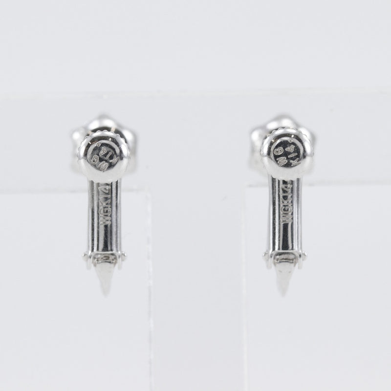 귀걸이 
 K14 화이트 골드 x 다이아몬드 0.512/0.506 조각 약. 2.2g 레이디스 A랭크