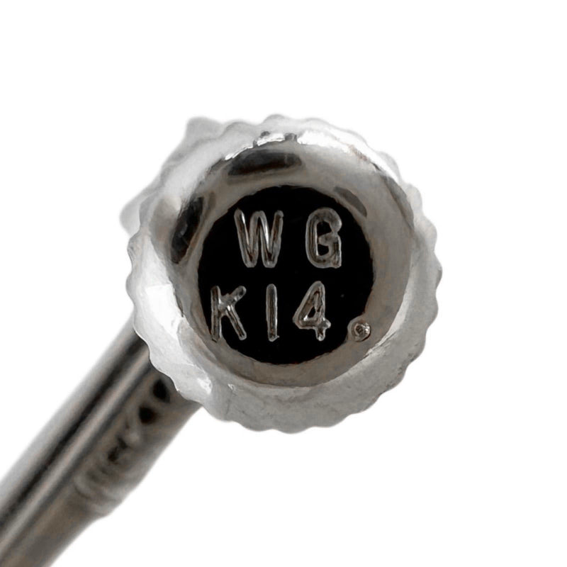 귀걸이 
 K14 화이트 골드 x 다이아몬드 0.512/0.506 조각 약. 2.2g 레이디스 A랭크