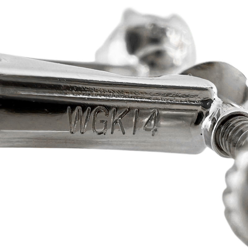 귀걸이 
 K14 화이트 골드 x 다이아몬드 0.512/0.506 조각 약. 2.2g 레이디스 A랭크