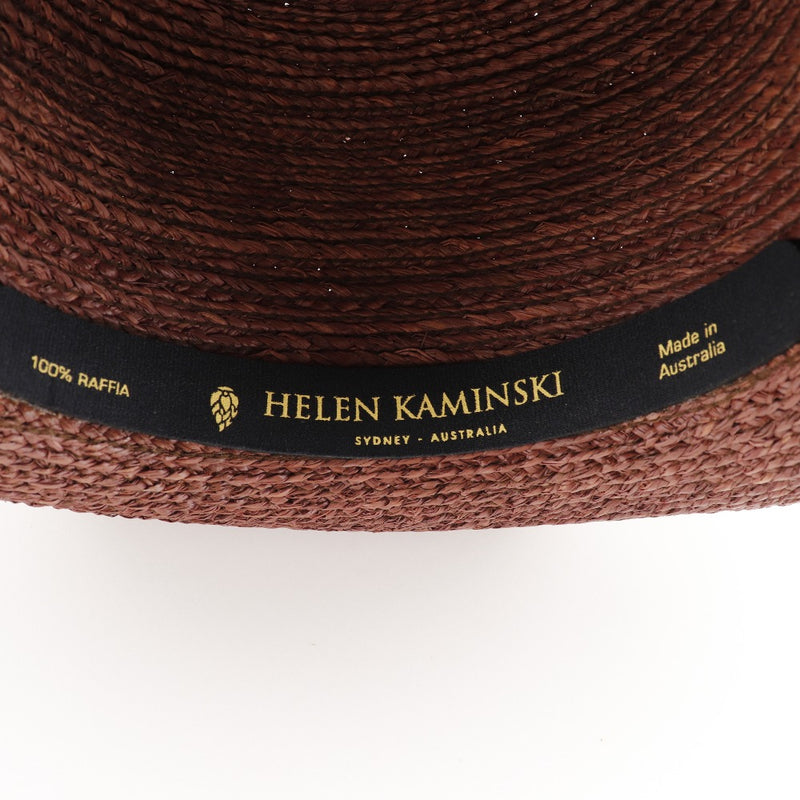 [Helen Kaminski] Helenkaminski a roulé un autre chapeau Raffiah Beige a roulé mesdames un rang