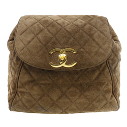 [Chanel] Chanel Matrasse sac à dos de jour coco mark sweed x gold placing the épaule A5 tour de virage malilase dames