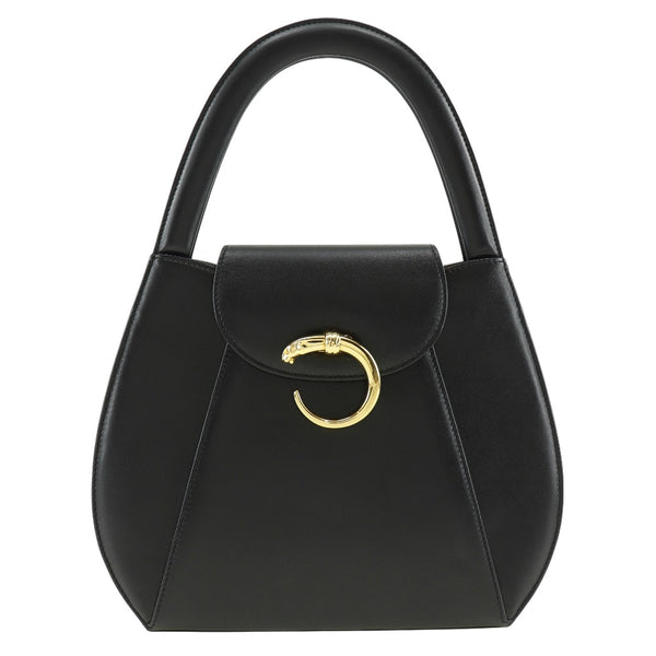 [Cartier] Cartier Panther Handbag Sac à main sac à main noir A5 rabat Panther dames