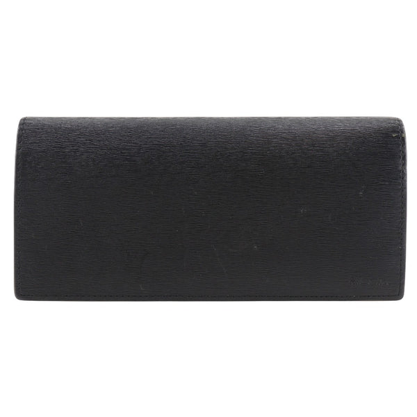 [Paul Smith] Paul Smith Long Wallet BPS486 Cowhide Black/Yellow Green Open Men 's