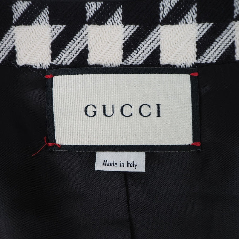 [GUCCI] Gucci 
 All -in -one dress 
 586788 Wool x Cotton Chidori Black All in Ladies S Rank