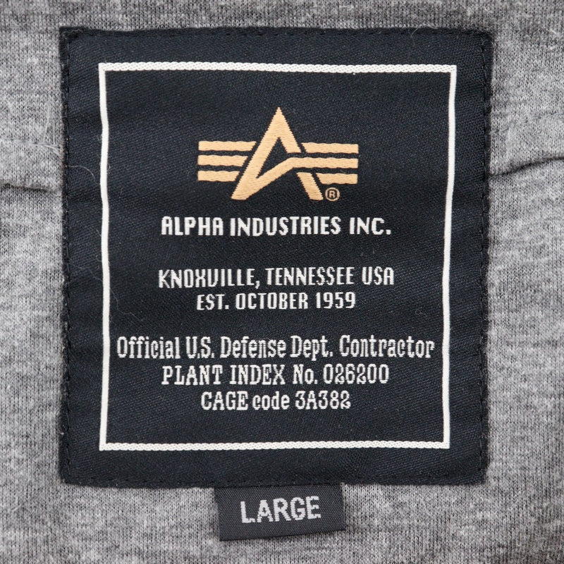 [Alfa Industries] Alfa Industries 
 Cazadora holgada 
 TA1152-8101 Hombres negros de poliéster