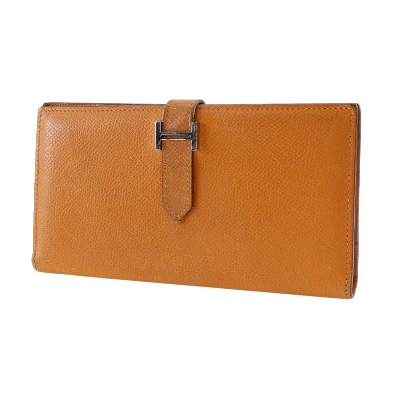 [HERMES] Hermes 
 Bean Purse
 Leather orange □ I engraved beltHardware Bean Ladies B-Rank