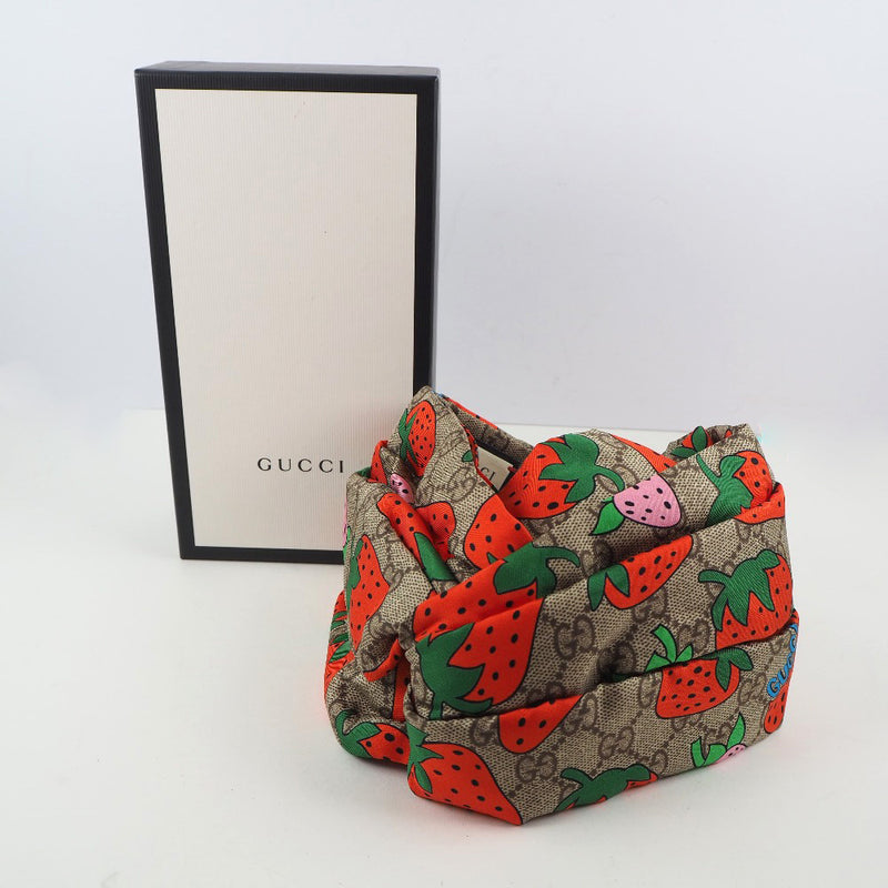 GUCCI】グッチ ヘアバンド その他雑貨 イチゴ/ストロベリー シルク 茶 hair band レディースSランク – KYOTO NISHIKINO