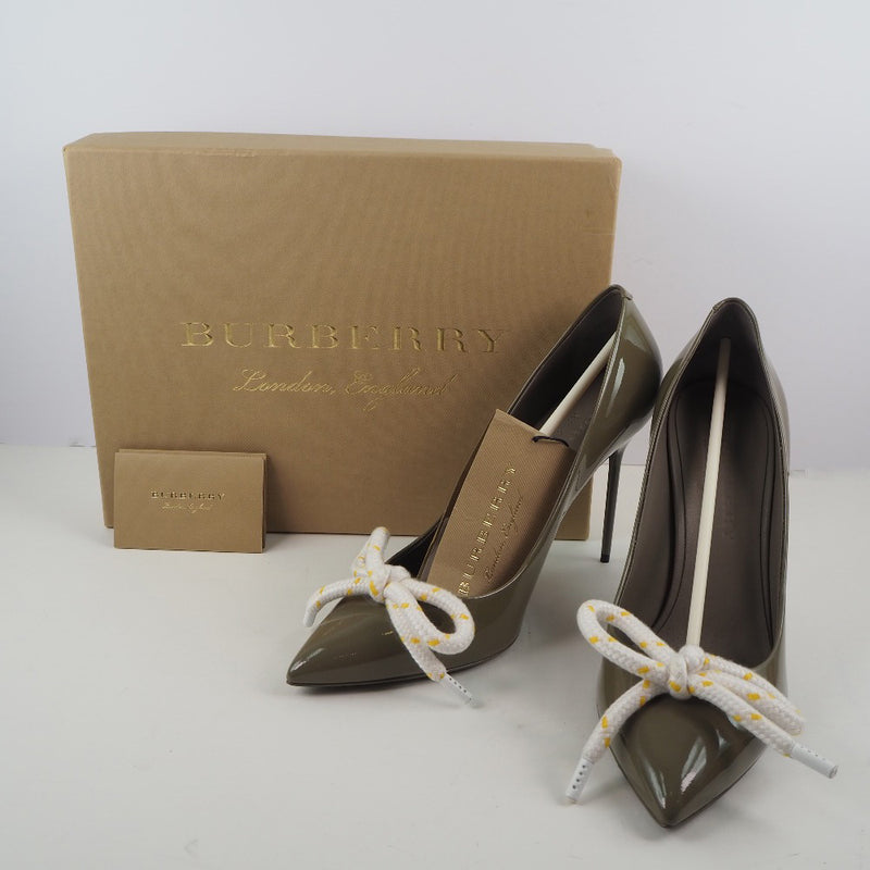 [Burberry] Burberry 
 Rope pumps 
 4075725 1009 Patent Leather Gray ROPE Ladies S Rank
