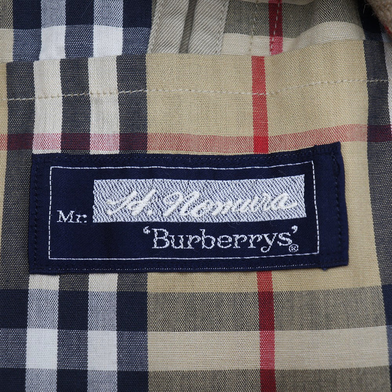 [Burberrys] Burberry 
 Abrigo de color de acero inoxidable de Novacheck 
 WR055-940 Cotton Beige Nova Check Men's