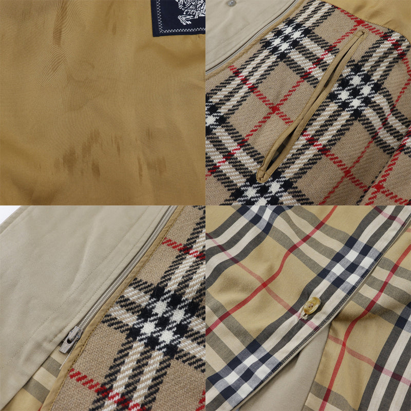 【BURBERRY】バーバリー
 バーバリーズ ノバチェック ステンカラーコート
 ライナー付き WR055-940 コットン ベージュ Burberry's Nova Check メンズ