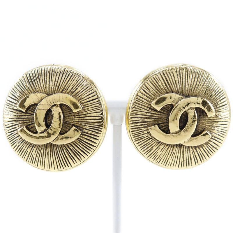 [Chanel] Chanel Coco Mark Boucles d'oreilles Gold plaqué GOLD. 30,0g coco marquer les femmes