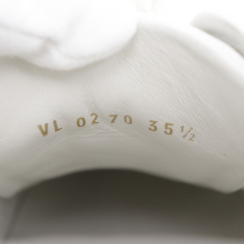 [Louis Vuitton]LOUIS VUITTON
 Zapatillas de zapatillas estelares 
 Cuero de bajo corte x lienzo de monograma blanco VL0270 Línea estelar grabada Damas