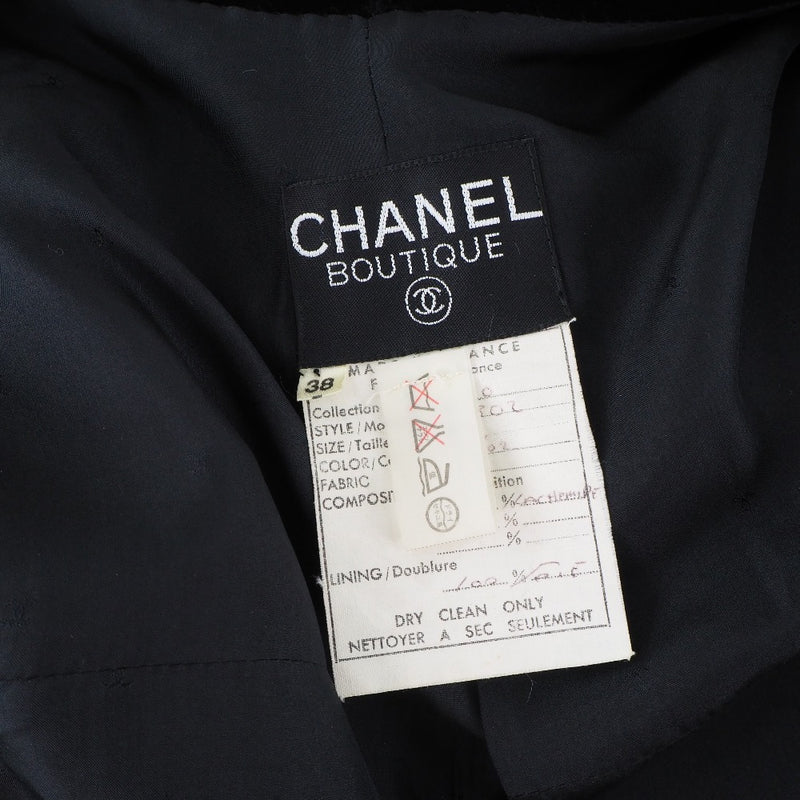 【CHANEL】シャネル
 その他アウター
 ウール×ベロア 黒 レディース