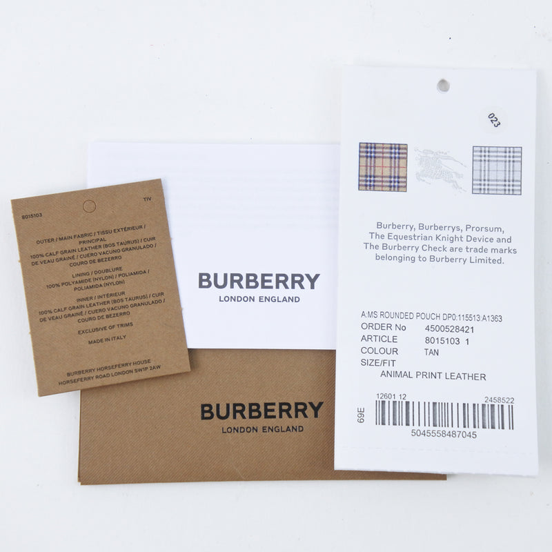 [Burberry] Burberry 
 伦敦英语离合器袋 
 第二袋8015103牛皮茶紧固件伦敦英国女士等级