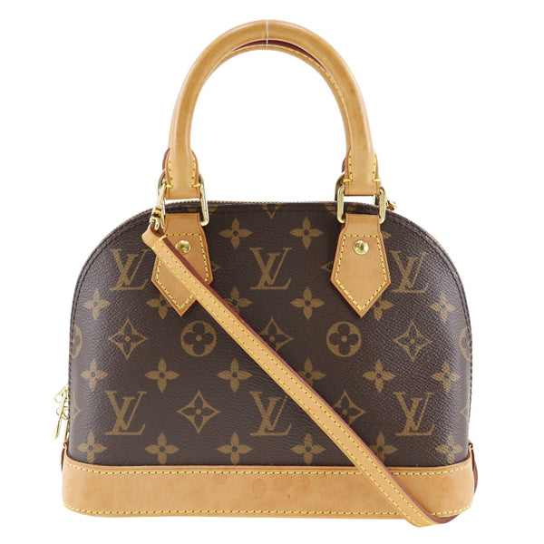 [Louis Vuitton] Louis Vuitton 
 Sac à main alma bb 
 2ways épaule M53152 Monogramme Tea TEA SN3199 Sac à main de suspension diagonale gravée Sac à main 2way Double Fitte