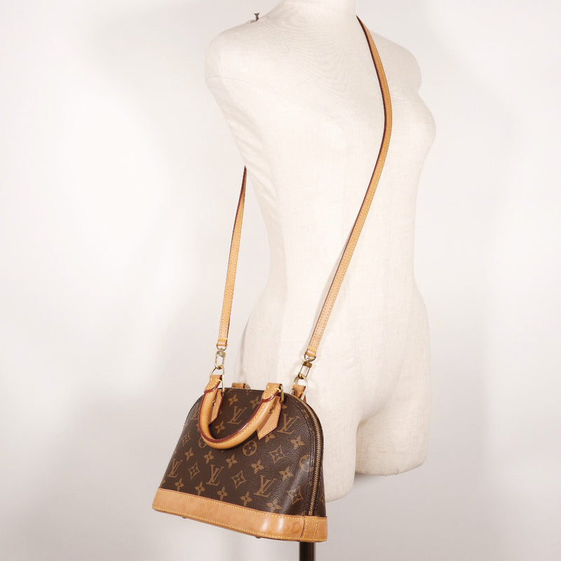 [Louis Vuitton]LOUIS VUITTON
 Alma BB handbag 
 2way shoulder M53152 monogram canvas Brown SN3199 Diagonal hanging handbag 2WAY doubleFastener ALMA BB Ladies