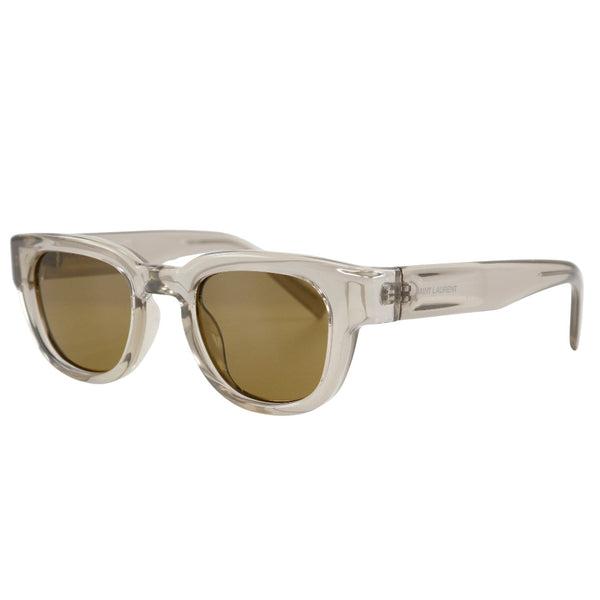 [Saint Laurent Paris] Sun Laurent 
 Lunettes de soleil en forme de Boston 
 SL675 004 Plastic Clear Brown 46 □ 22 Gravure Boston Forme Unisexe A RANG