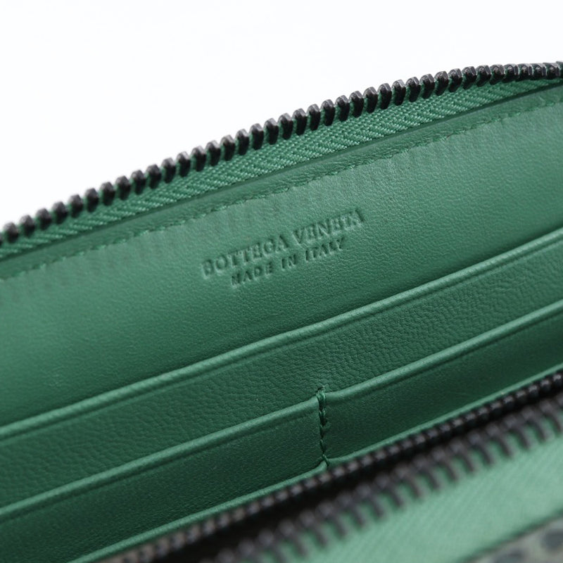 [BOTTEGAVENETA] Bottega Veneta 
 Intrechart long wallet 
 Round zipper 114076 Python fastener INTRECCIATO Ladies A Rank