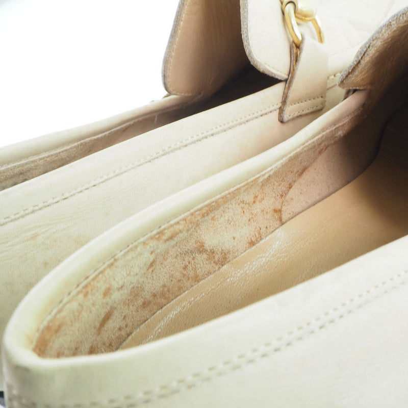 [GUCCI] Gucci 
 Horsebit loafer 
 100 0399 Leather beige HORSEBIT Ladies