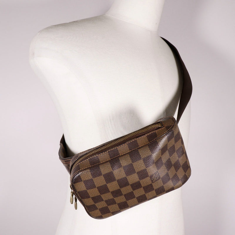 [Louis Vuitton]LOUIS VUITTON Geronimos Shoulder Bag N51994 Dami Cambus Brown Diagonal shoulder Fastener Geronimos Unisex