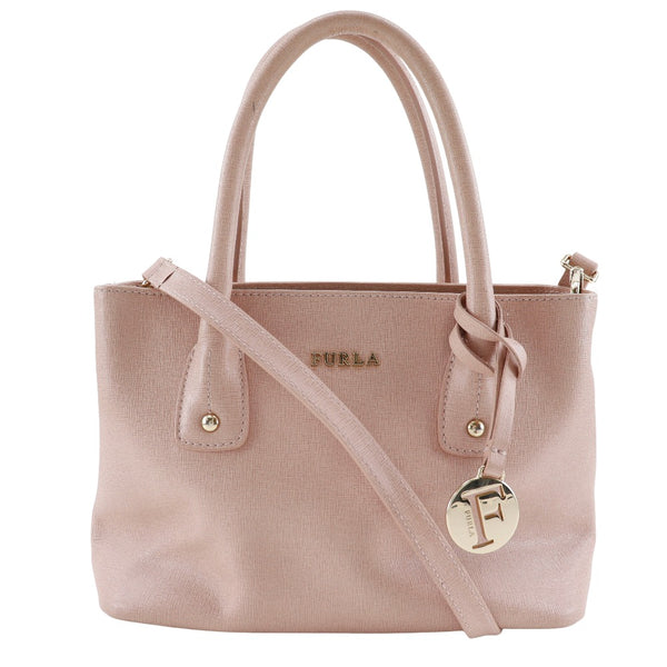 [FURLA] Furla 2WAY shoulder handbag leather Raspberry Pink Diagonal Handscape 2WAY Open 2WAYSHOULDER Ladies