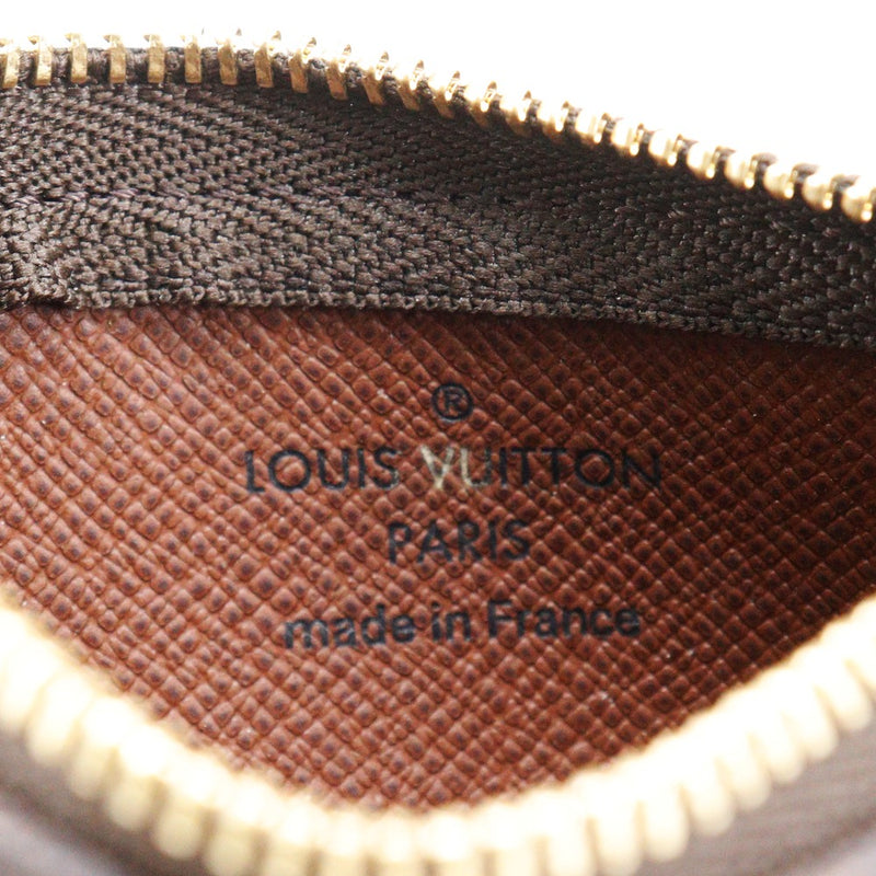 【LOUIS VUITTON】ルイ・ヴィトン
 ポシェットクレ コインケース
 M62650 モノグラムキャンバス 茶 CT4157刻印 ファスナー Pochette Cre ユニセックスA-ランク