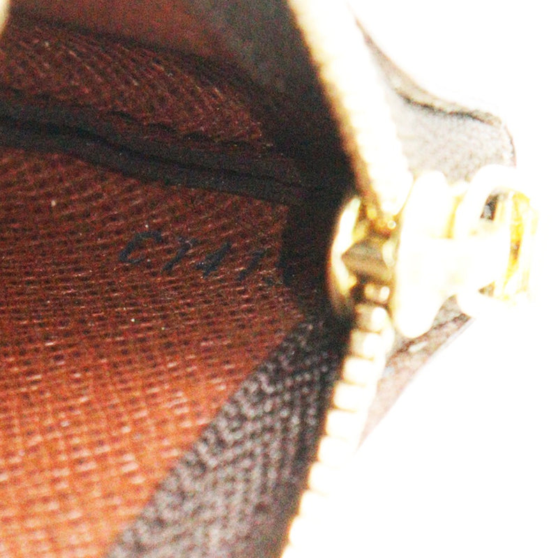 【LOUIS VUITTON】ルイ・ヴィトン
 ポシェットクレ コインケース
 M62650 モノグラムキャンバス 茶 CT4157刻印 ファスナー Pochette Cre ユニセックスA-ランク
