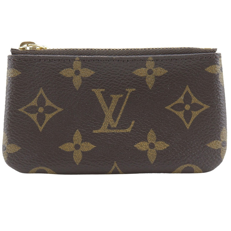 【LOUIS VUITTON】ルイ・ヴィトン
 ポシェットクレ コインケース
 M62650 モノグラムキャンバス 茶 CT4157刻印 ファスナー Pochette Cre ユニセックスA-ランク