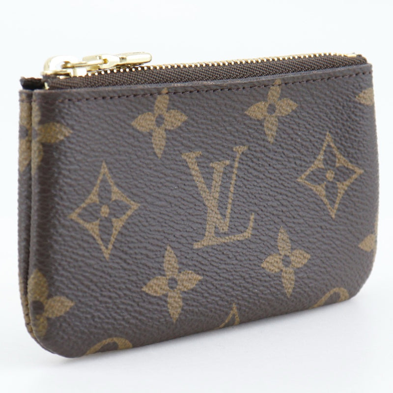 【LOUIS VUITTON】ルイ・ヴィトン
 ポシェットクレ コインケース
 M62650 モノグラムキャンバス 茶 CT4157刻印 ファスナー Pochette Cre ユニセックスA-ランク