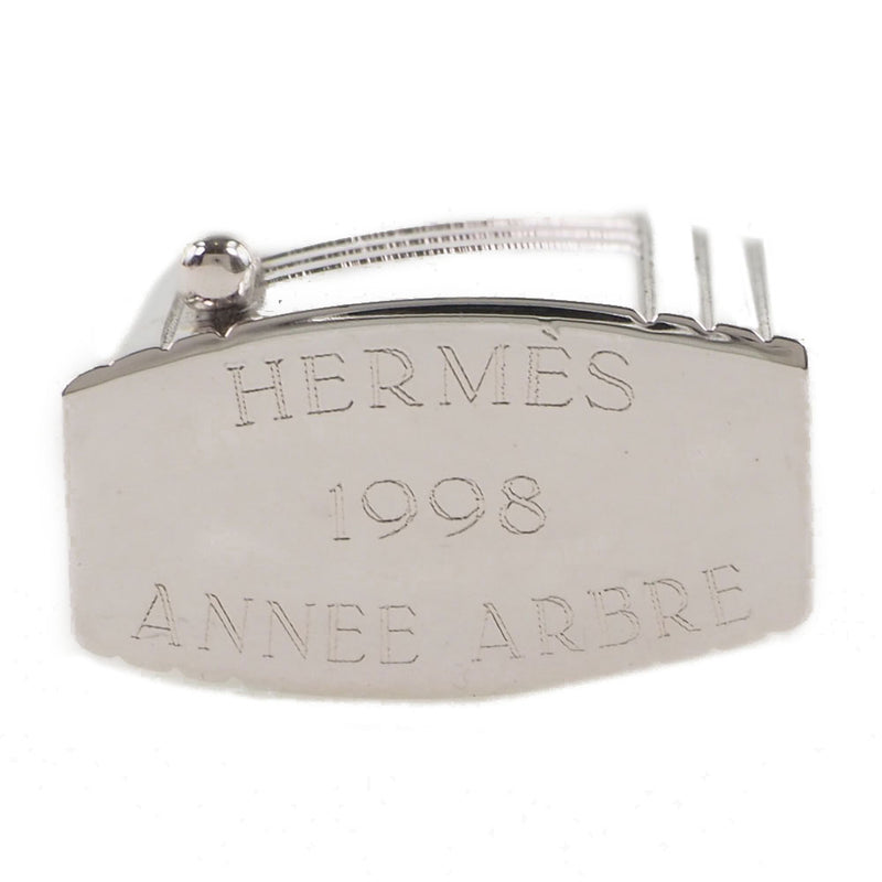 【HERMES】エルメス
 ANNEE ARBRE カデナ
 1998 樹液 金属製 シルバー ANNEE ARBRE ユニセックスA-ランク