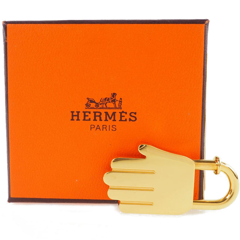 [Hermes] Hermes 
 Cadena Hand Cadena 
 Annee de la Main 2002 Metal Gold Cadena Hand Unisex A-Rank