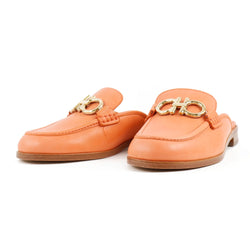 [Salvatore Ferragamo] Salvatore Ferragamo 
 Mules 
 Ganchini VIGGIO Calf Orange Ladies S Rank