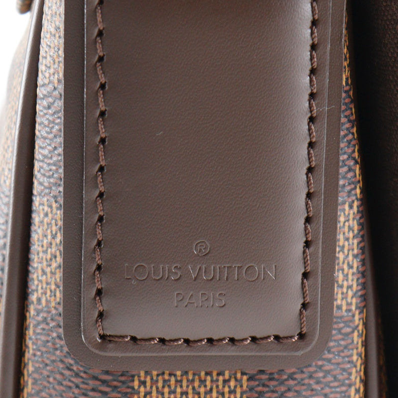 【LOUIS VUITTON】ルイ・ヴィトン
 ディストリクトPM ショルダーバッグ
 N41213 ダミエキャンバス 茶 FL4123刻印 斜め掛け,肩掛け,A5 マグネットタイプ District PM ユニセックスAランク