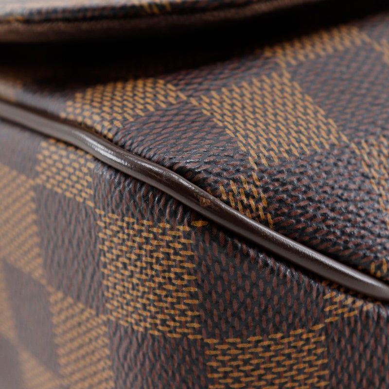 【LOUIS VUITTON】ルイ・ヴィトン
 ディストリクトPM ショルダーバッグ
 N41213 ダミエキャンバス 茶 FL4123刻印 斜め掛け,肩掛け,A5 マグネットタイプ District PM ユニセックスAランク