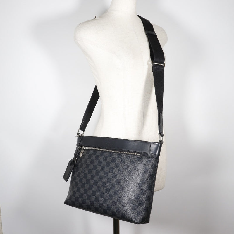 【LOUIS VUITTON】ルイ・ヴィトン
 ミックPM ショルダーバッグ
 N40003 ダミエグラフィットキャンバス 黒 CA4198刻印 斜め掛け 肩掛け A4 ファスナー Mick PM メンズ