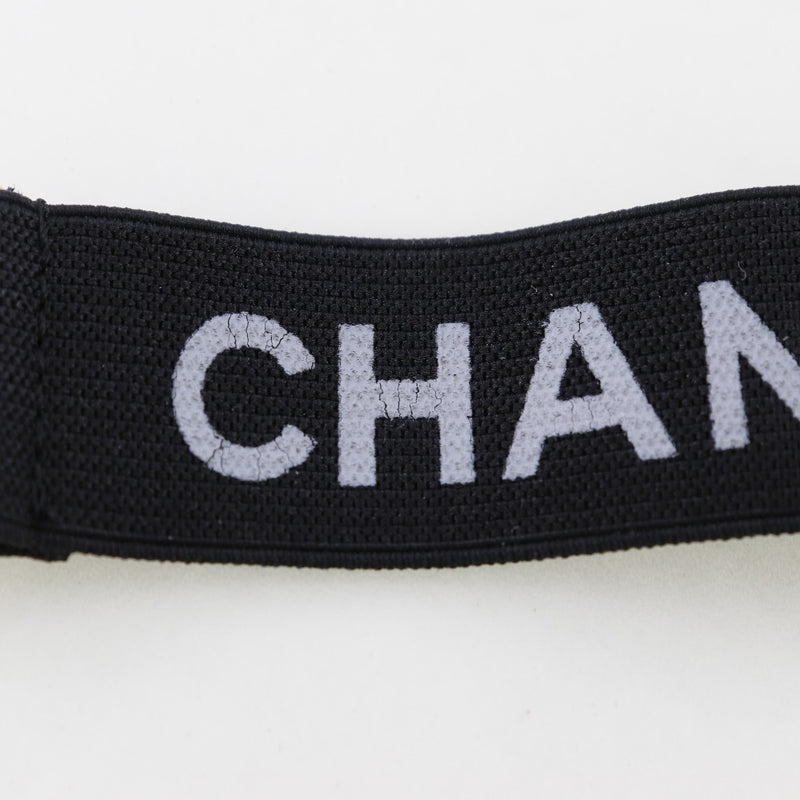 【CHANEL】シャネル
 アームバンド その他雑貨
 クリップ ロゴ ゴム×金メッキ 黒 Arm band レディース