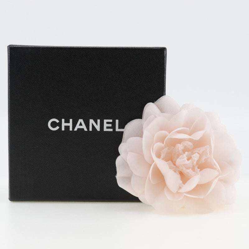 【CHANEL】シャネル
 カメリア ブローチ
 布 ピンク 約4.2g Camelia レディースA-ランク