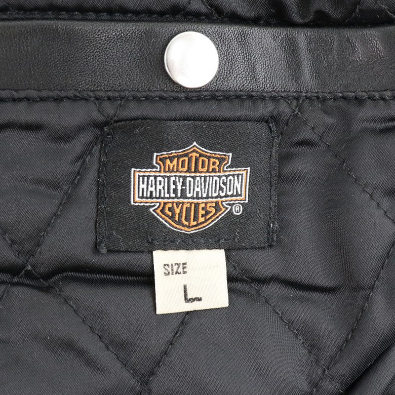 [Harley Davidson] Harley Davidson 
 Other outer 
 Quilting Liner Single Riders 3099181 Cowhide Black Men