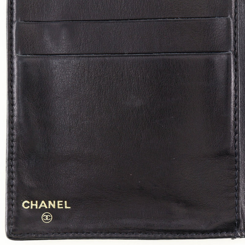 【CHANEL】シャネル
 ココマーク 長財布
 A01429 キャビアスキン 黒 スナップボタン COCO Mark レディース