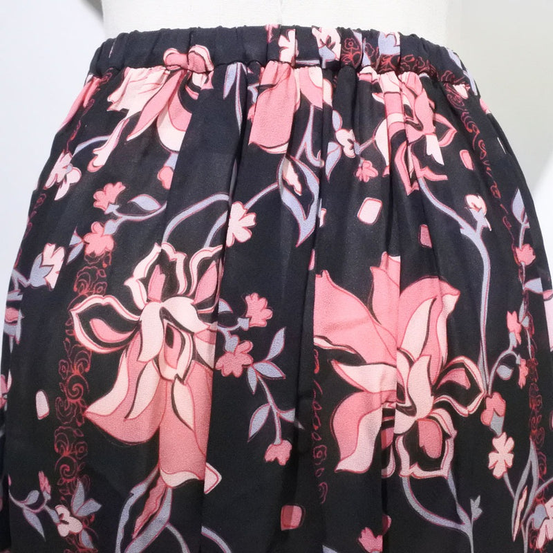 [GUCCI] Gucci 
 Flare long skirt 
 Rayon Black Flare Ladies S Rank